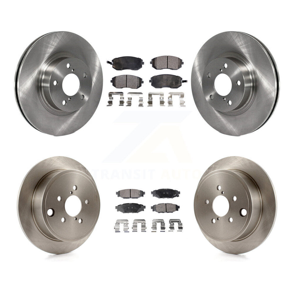 Front Rear Disc Brake Rotors And Semi-Metallic Pads Kit For Subaru Impreza K8F-101045
