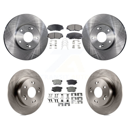 Front Rear Disc Brake Rotors And Semi-Metallic Pads Kit For Honda Accord K8F-101055