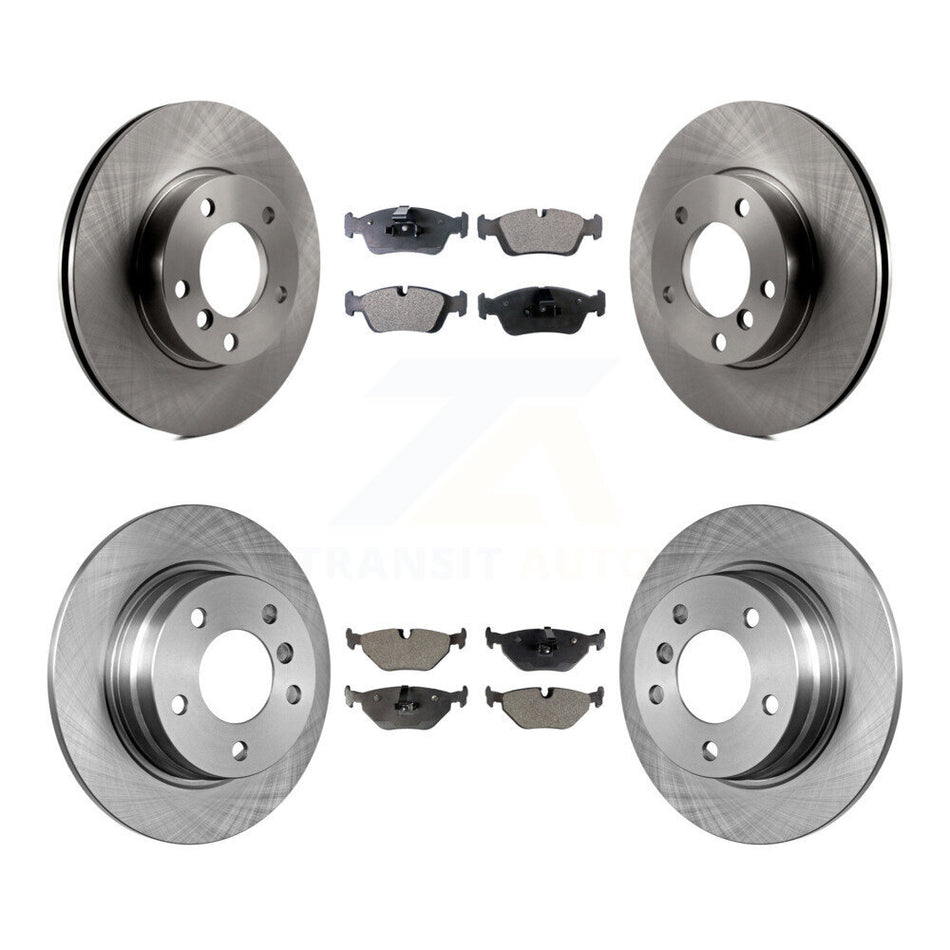 Front Rear Disc Brake Rotors And Semi-Metallic Pads Kit For BMW 328i 318i 323is 328is 318is K8F-101064