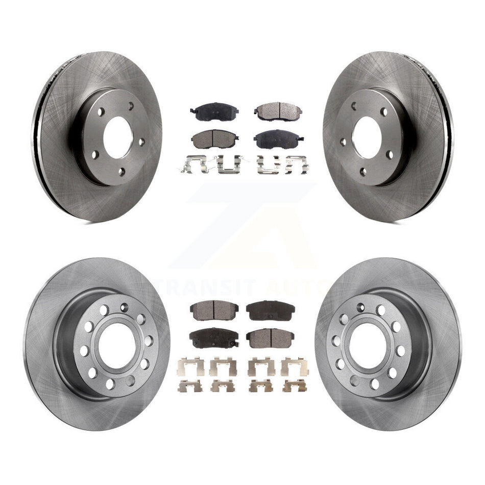Front Rear Disc Brake Rotors And Semi-Metallic Pads Kit For Nissan Maxima Infiniti I30 INFINITI From 10/00 K8F-101087