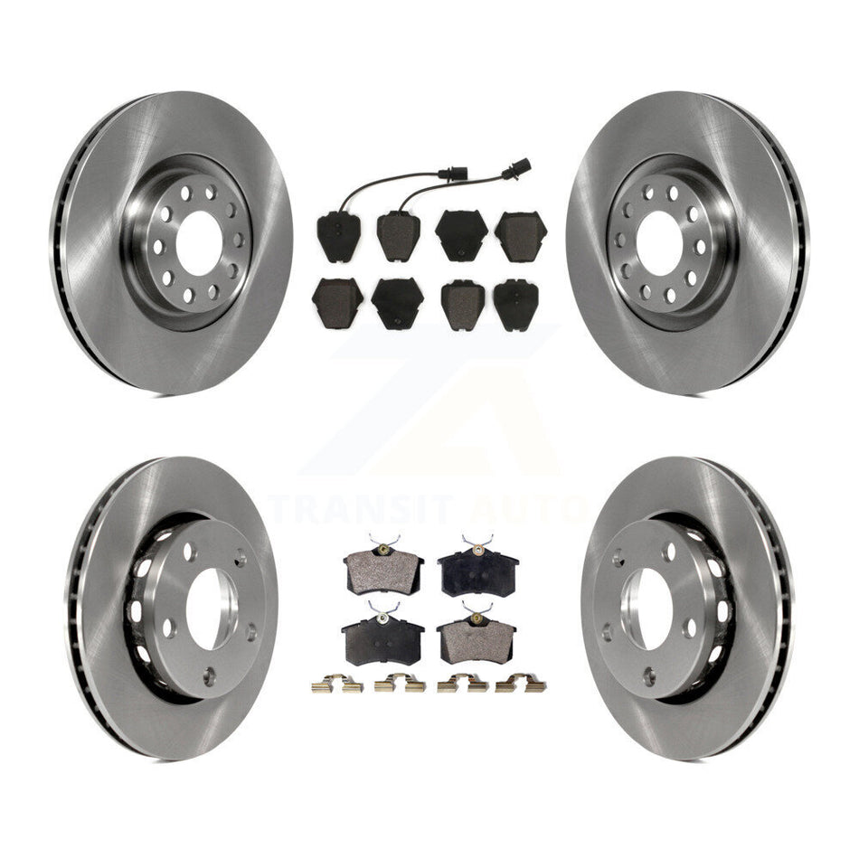 Front Rear Disc Brake Rotors And Semi-Metallic Pads Kit For 2000-2001 Audi S4 K8F-101109