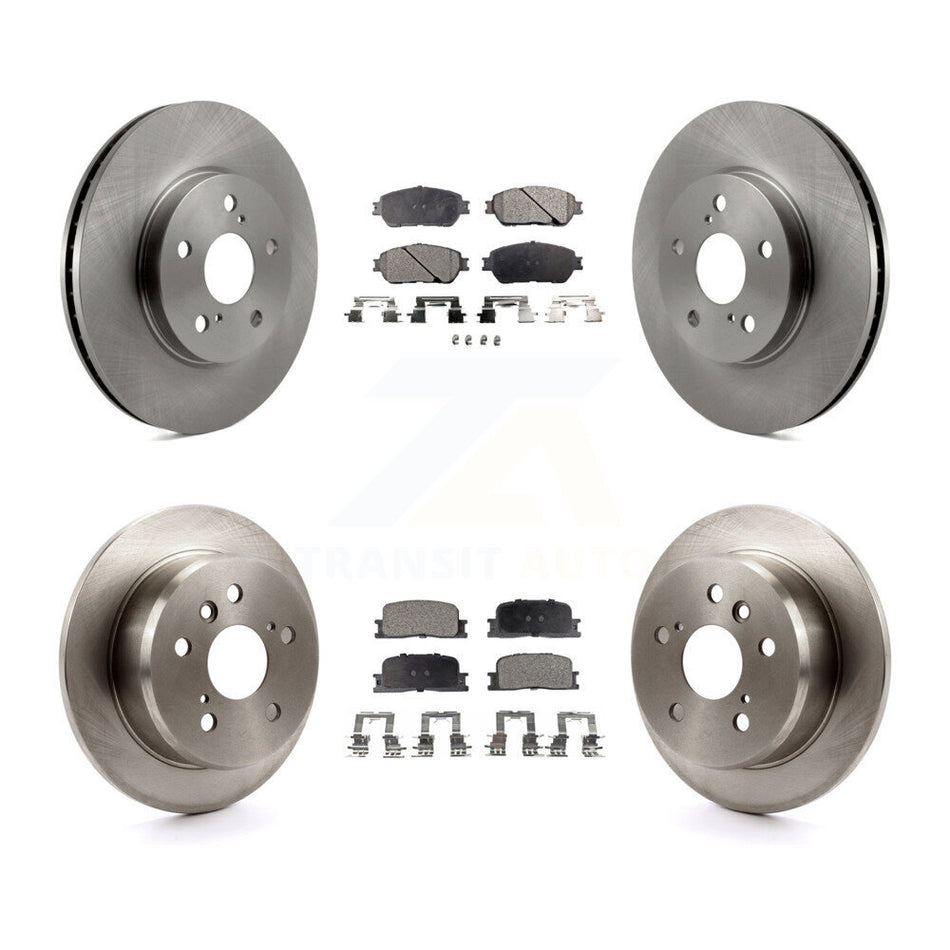 Front Rear Disc Brake Rotors And Semi-Metallic Pads Kit For Toyota Camry Lexus ES300 K8F-101124