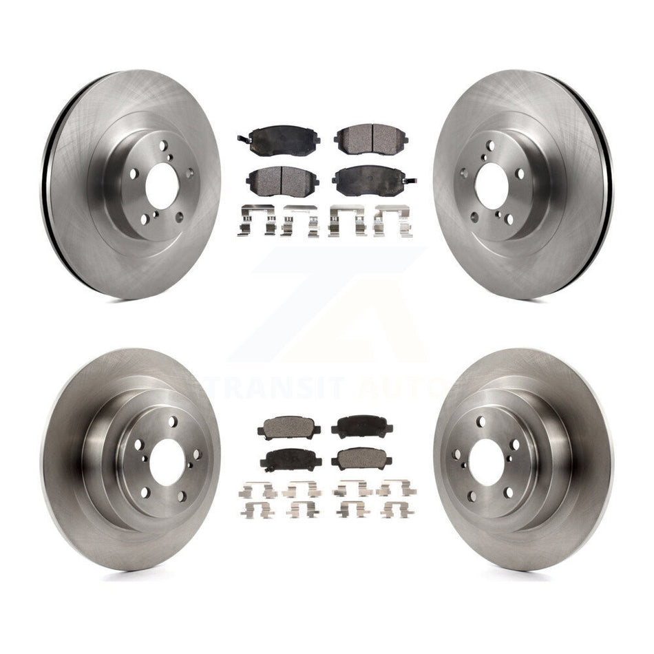 Front Rear Disc Brake Rotors And Semi-Metallic Pads Kit For Subaru Outback Legacy Baja K8F-101157