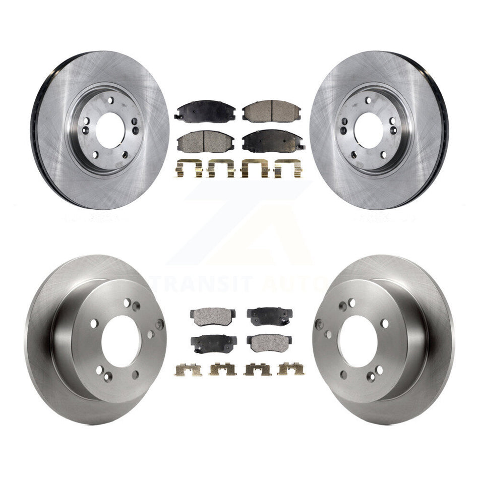 Front Rear Disc Brake Rotors And Semi-Metallic Pads Kit For Hyundai XG350 K8F-101175