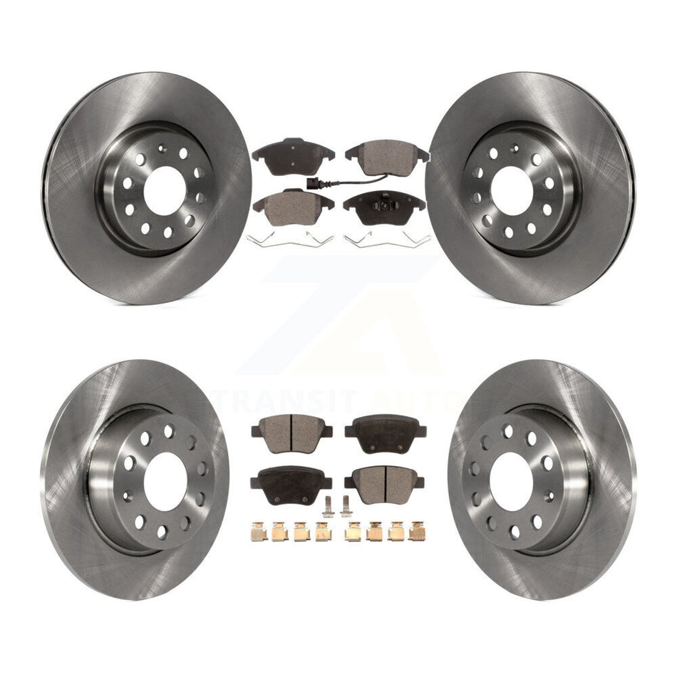 Front Rear Disc Brake Rotors And Semi-Metallic Pads Kit For Volkswagen Beetle GTI K8F-101218