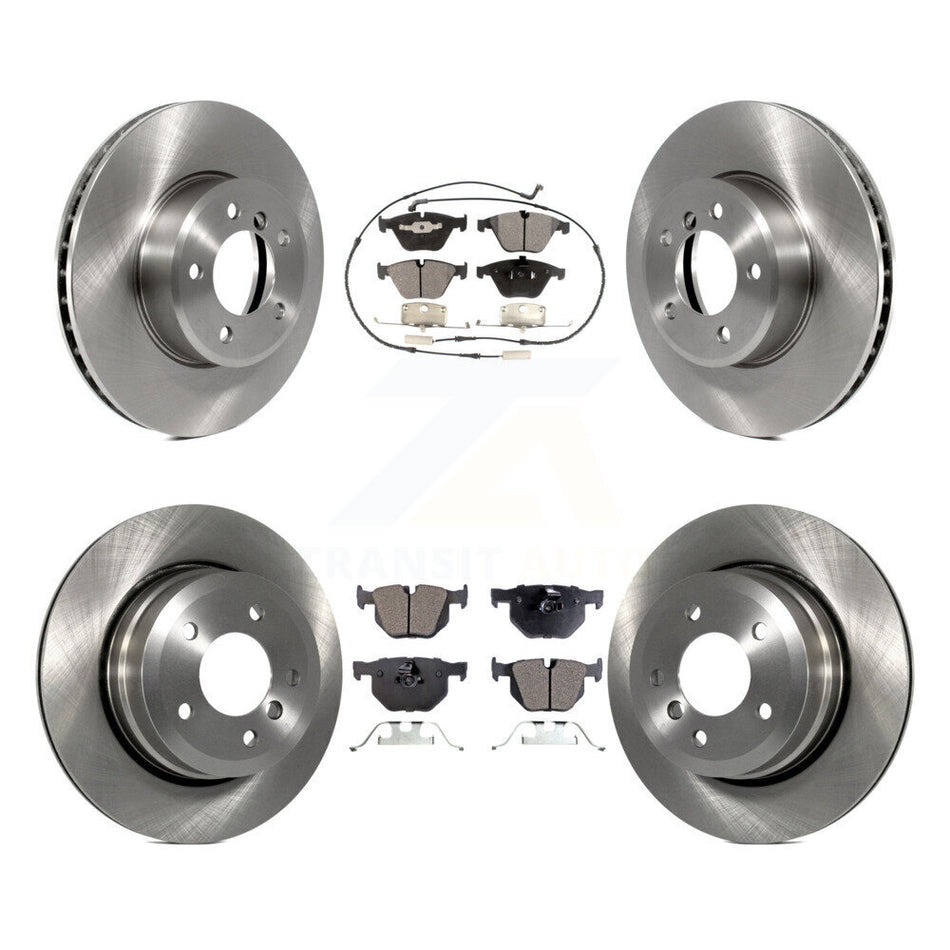 Front Rear Disc Brake Rotors And Semi-Metallic Pads Kit For BMW 530xi 535xi 528i xDrive 535i 528xi 525xi K8F-101226
