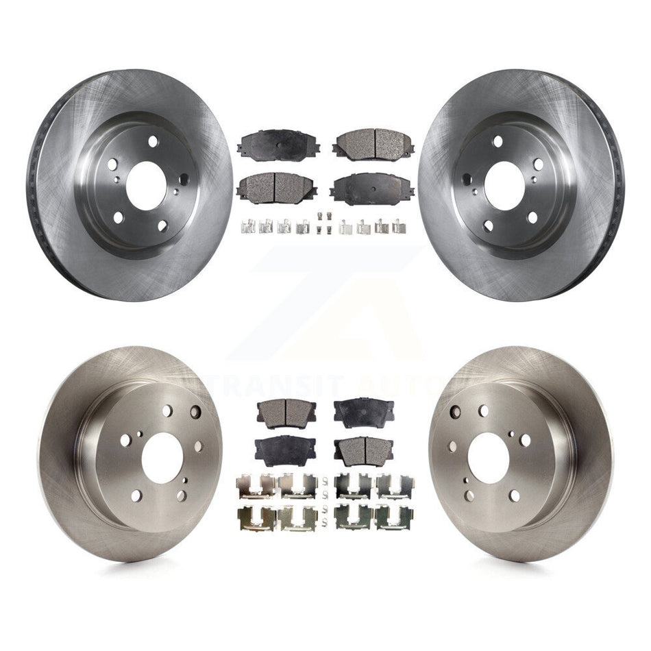 Front Rear Disc Brake Rotors And Semi-Metallic Pads Kit For Toyota Matrix Pontiac Vibe K8F-101259
