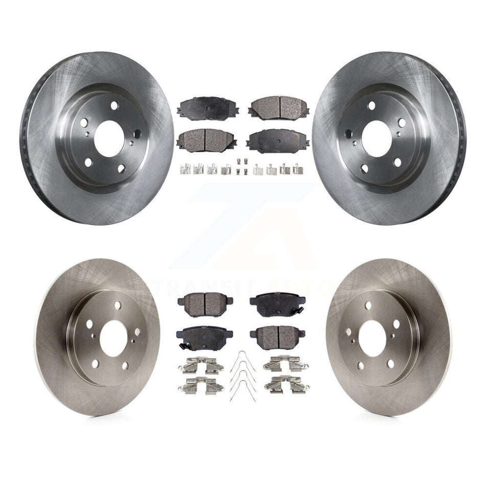 Front Rear Disc Brake Rotors And Semi-Metallic Pads Kit For Toyota Matrix Pontiac Vibe Corolla iM Scion K8F-101263