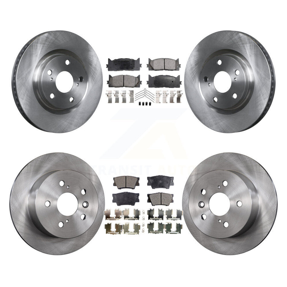 Front Rear Disc Brake Rotors And Semi-Metallic Pads Kit For Toyota Camry Lexus ES350 Avalon ES300h K8F-101266