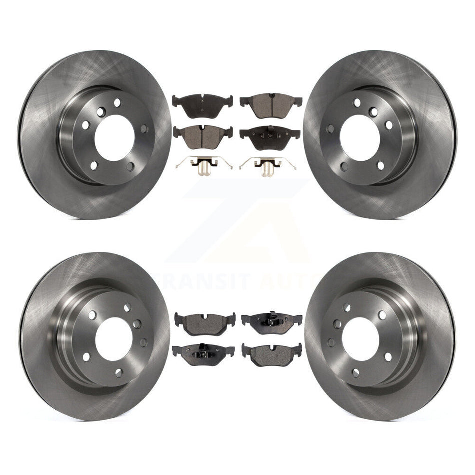 Front Rear Disc Brake Rotors And Semi-Metallic Pads Kit For BMW 328i 325i 323i K8F-101271