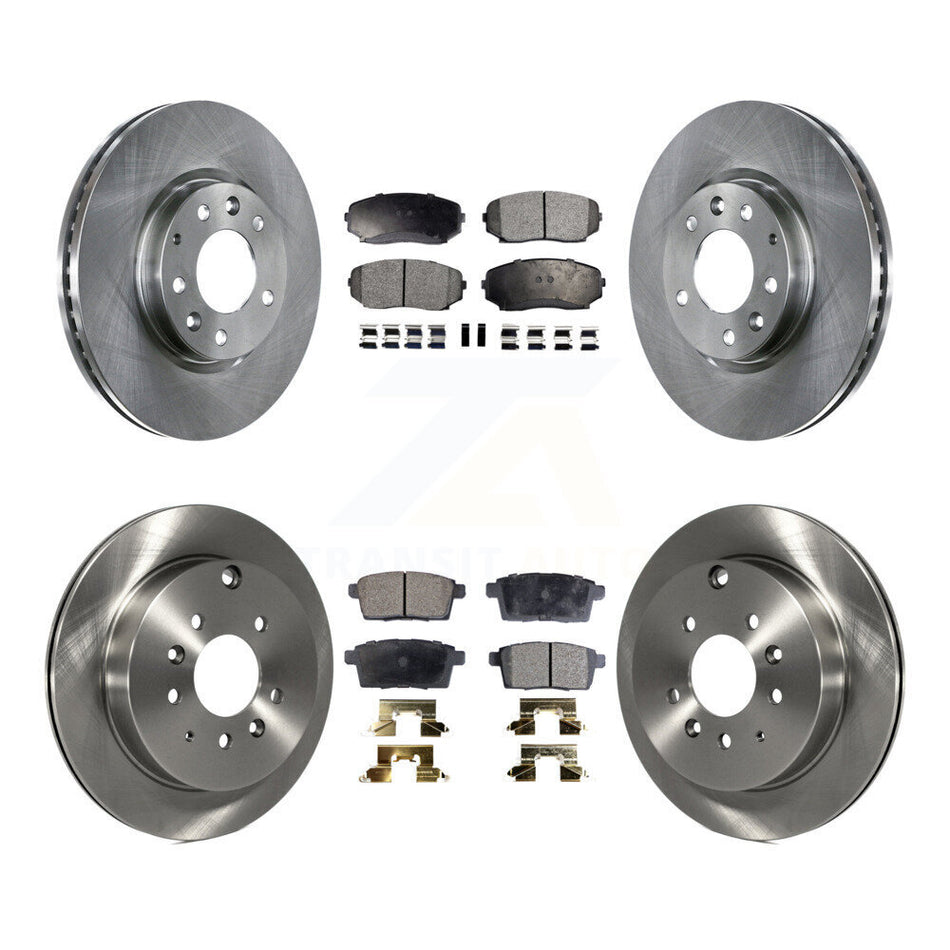 Front Rear Disc Brake Rotors And Semi-Metallic Pads Kit For Ford Edge Mazda CX-7 Lincoln MKX K8F-101294