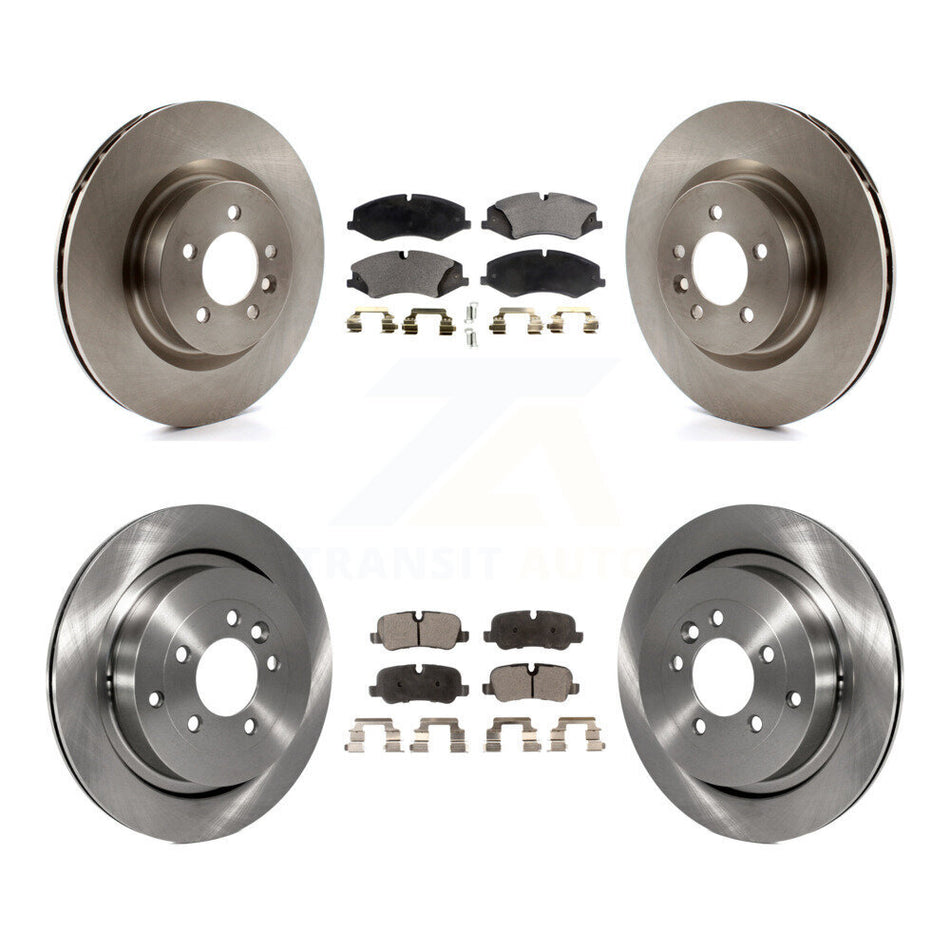 Front Rear Disc Brake Rotors And Semi-Metallic Pads Kit For Land Rover LR4 Range Sport K8F-101296
