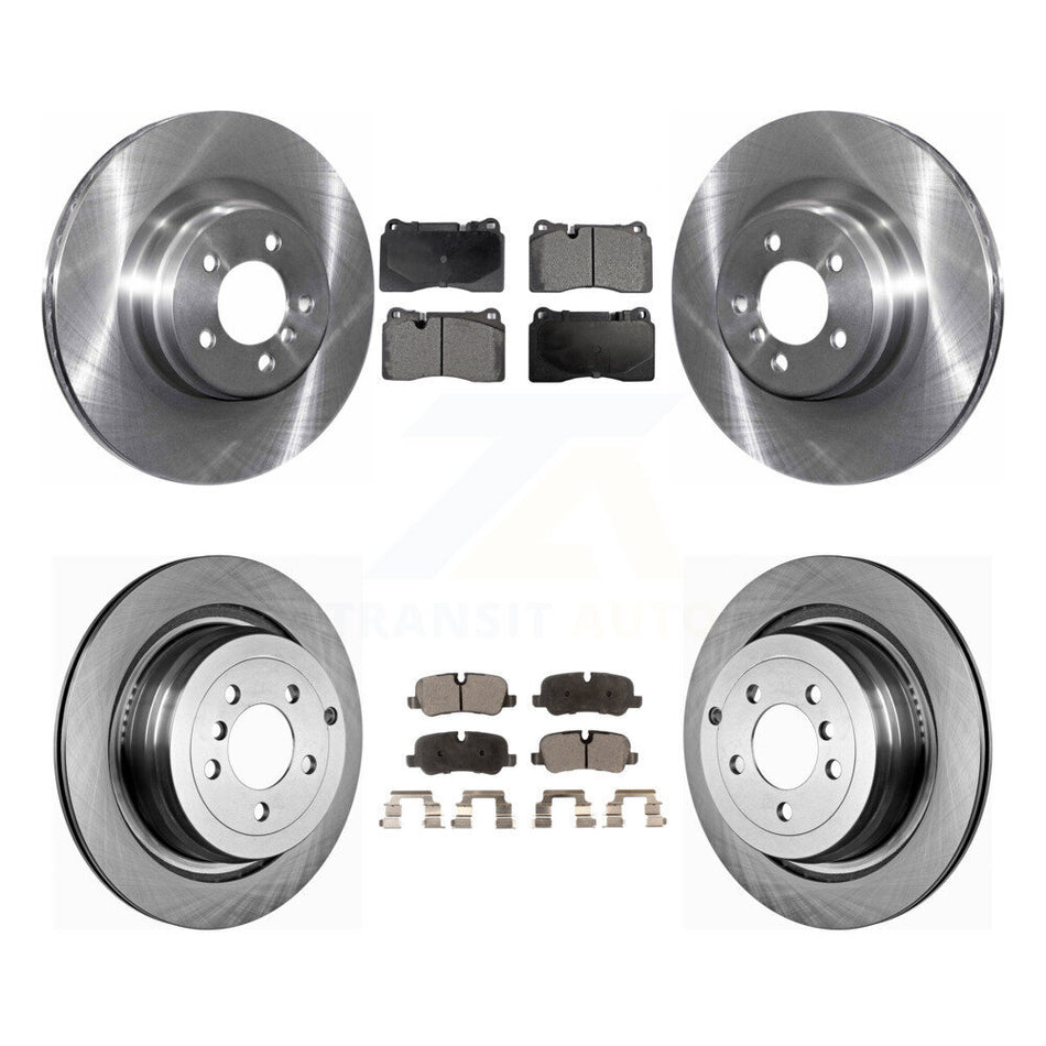 Front Rear Disc Brake Rotors And Semi-Metallic Pads Kit For 2006-2009 Land Rover Range Supercharged K8F-101298