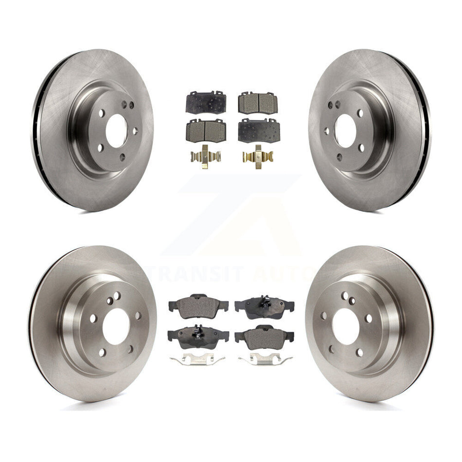Front Rear Disc Brake Rotors And Semi-Metallic Pads Kit For Mercedes-Benz CLS550 CLS500 E550 K8F-101301