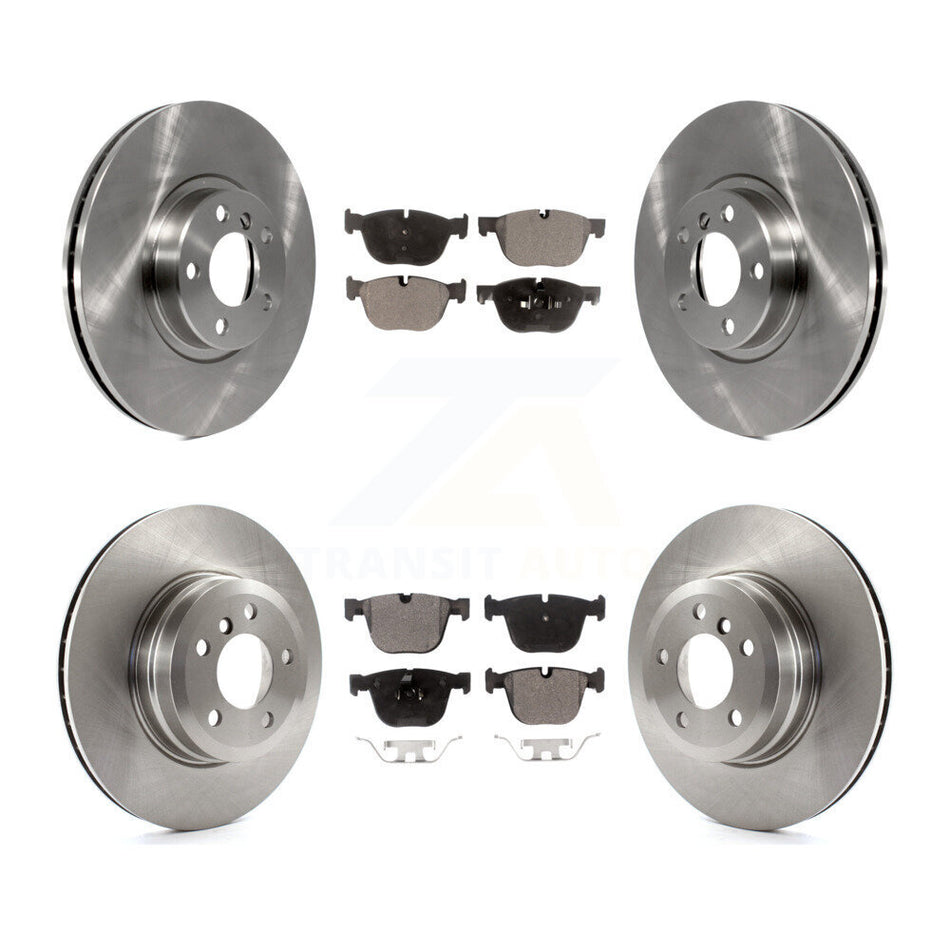 Front Rear Disc Brake Rotors And Semi-Metallic Pads Kit For BMW X5 X6 K8F-101315