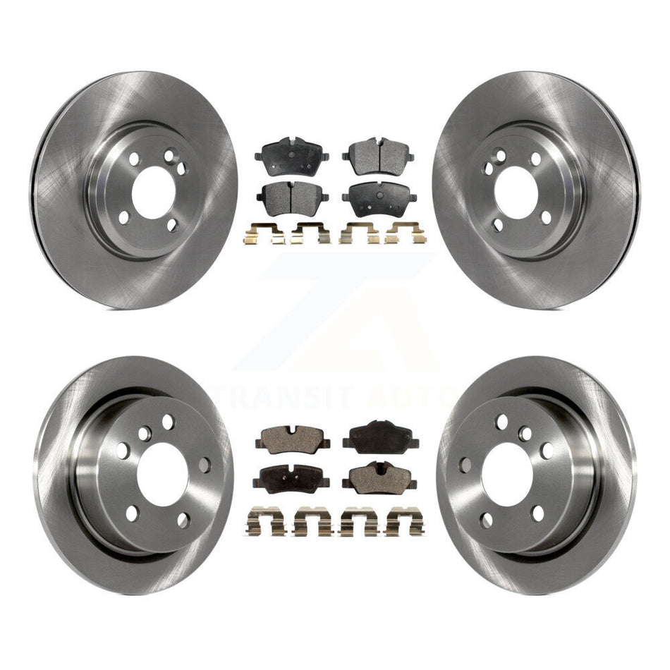 Front Rear Disc Brake Rotors And Semi-Metallic Pads Kit For 2015 Mini Cooper 2.0L 1.5L With 294mm Diameter Rotor 4 Lug Wheels K8F-101325