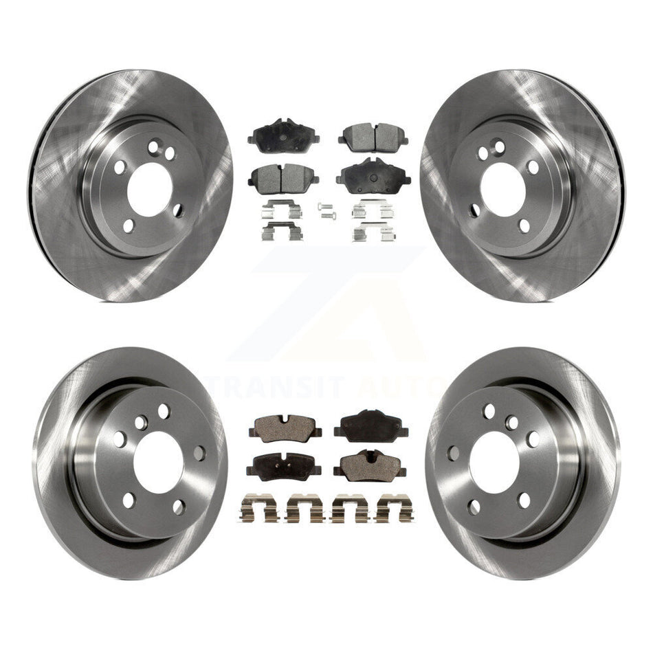 Front Rear Disc Brake Rotors And Semi-Metallic Pads Kit For 2015 Mini Cooper 2.0L 1.5L With 280mm Diameter Rotor 4 Lug Wheels K8F-101328
