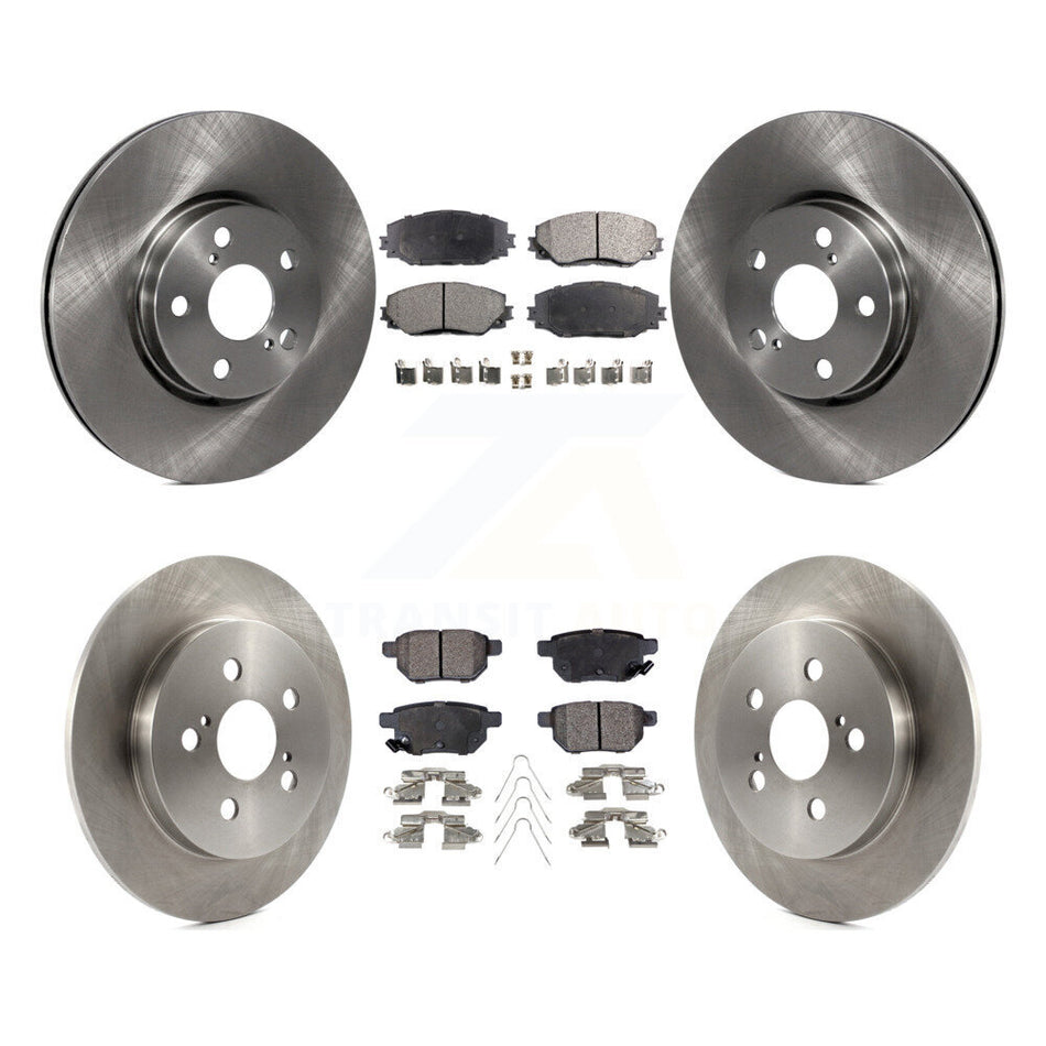 Front Rear Disc Brake Rotors And Semi-Metallic Pads Kit For Toyota Corolla Matrix Pontiac Vibe K8F-101331