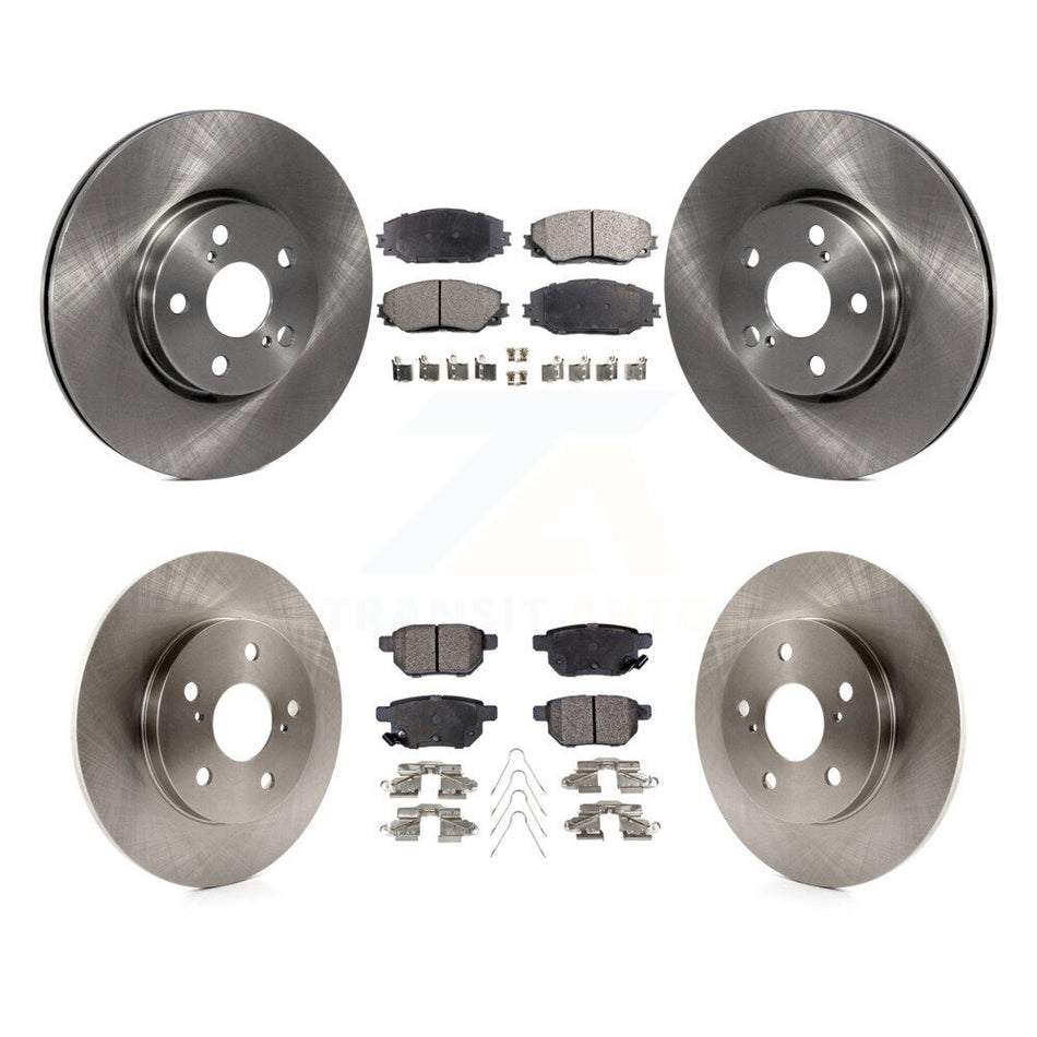 Front Rear Disc Brake Rotors And Semi-Metallic Pads Kit For Toyota Matrix K8F-101332