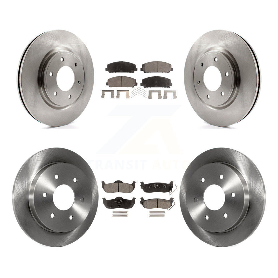 Front Rear Disc Brake Rotors And Semi-Metallic Pads Kit For Nissan Titan Armada Infiniti QX56 INFINITI TITAN K8F-101333