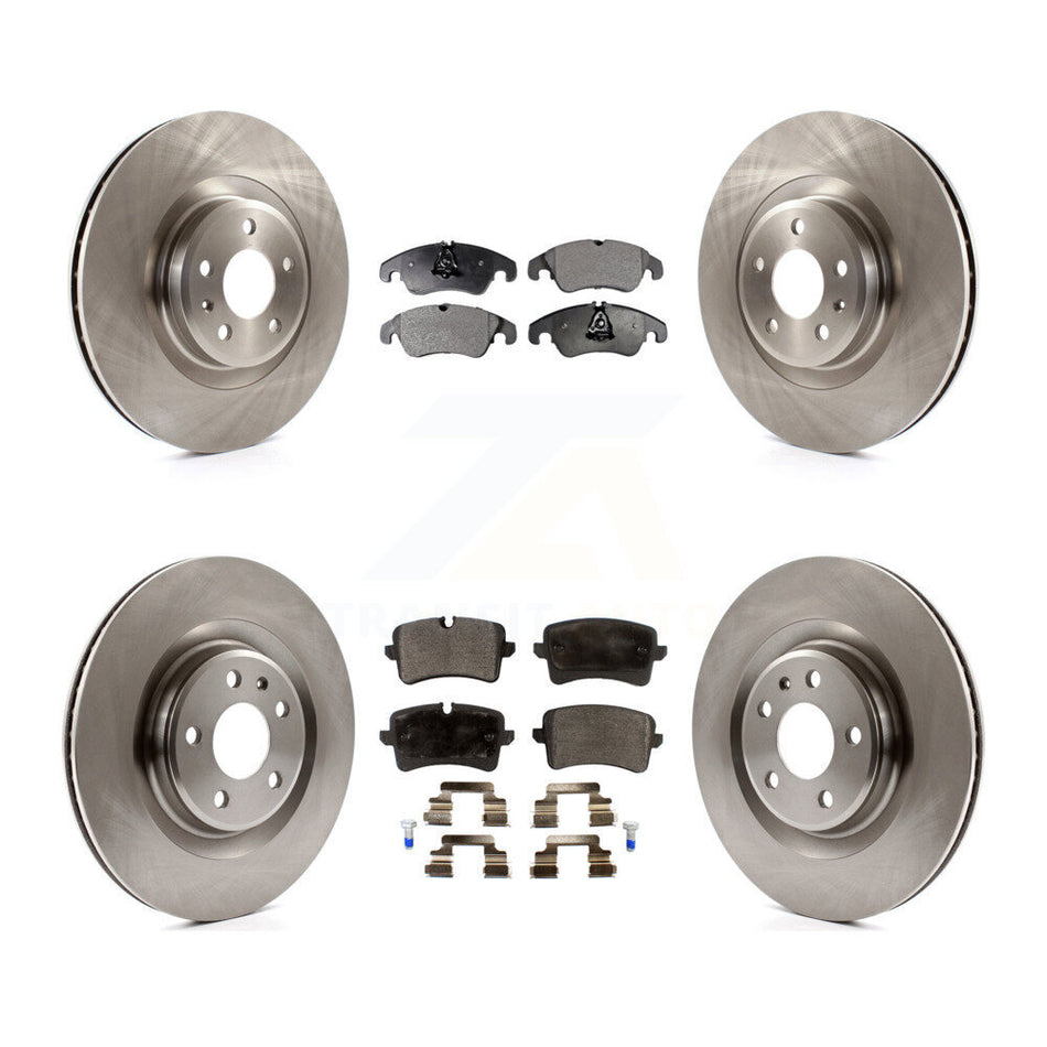 Front Rear Disc Brake Rotors And Semi-Metallic Pads Kit For Audi A6 Quattro A7 K8F-101368