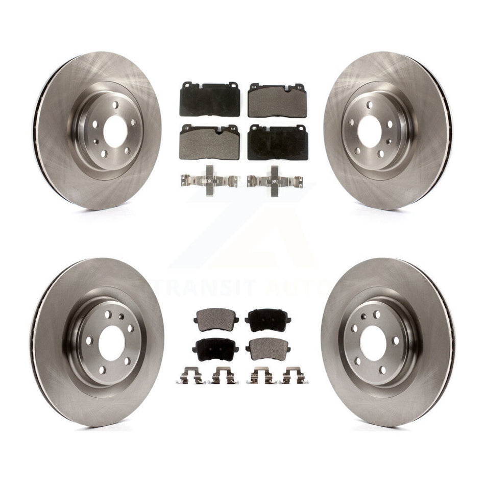 Front Rear Disc Brake Rotors And Semi-Metallic Pads Kit For Audi Q5 K8F-101369