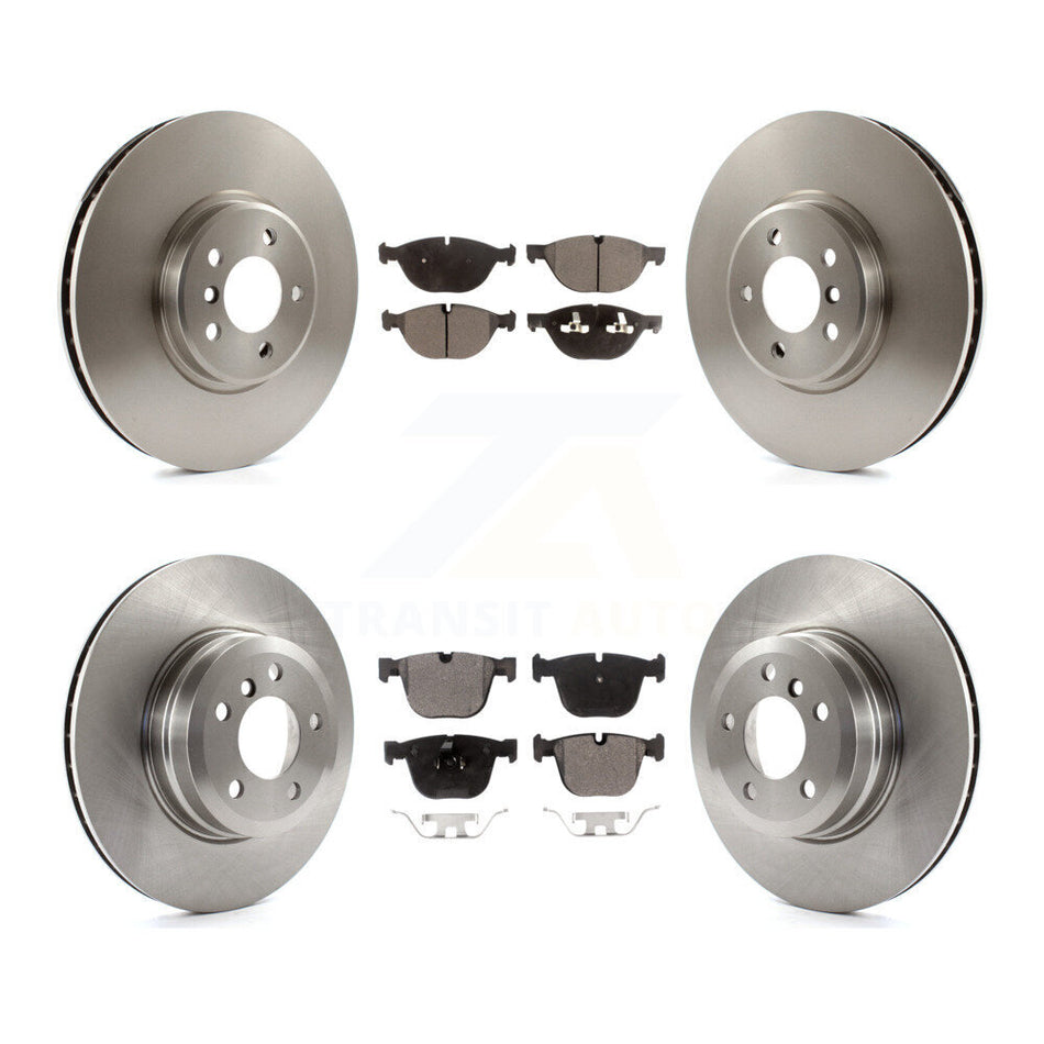 Front Rear Disc Brake Rotors And Semi-Metallic Pads Kit For BMW X5 X6 xDrive50i K8F-101374