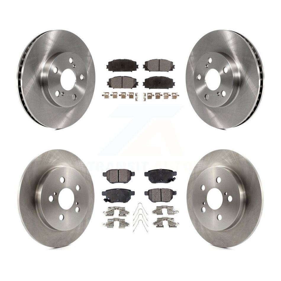 Front Rear Disc Brake Rotors And Semi-Metallic Pads Kit For Toyota Prius Lexus CT200h Plug-In K8F-101385