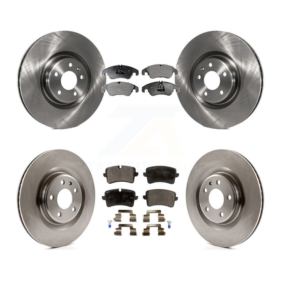 Front Rear Disc Brake Rotors And Semi-Metallic Pads Kit For Audi A6 K8F-101425