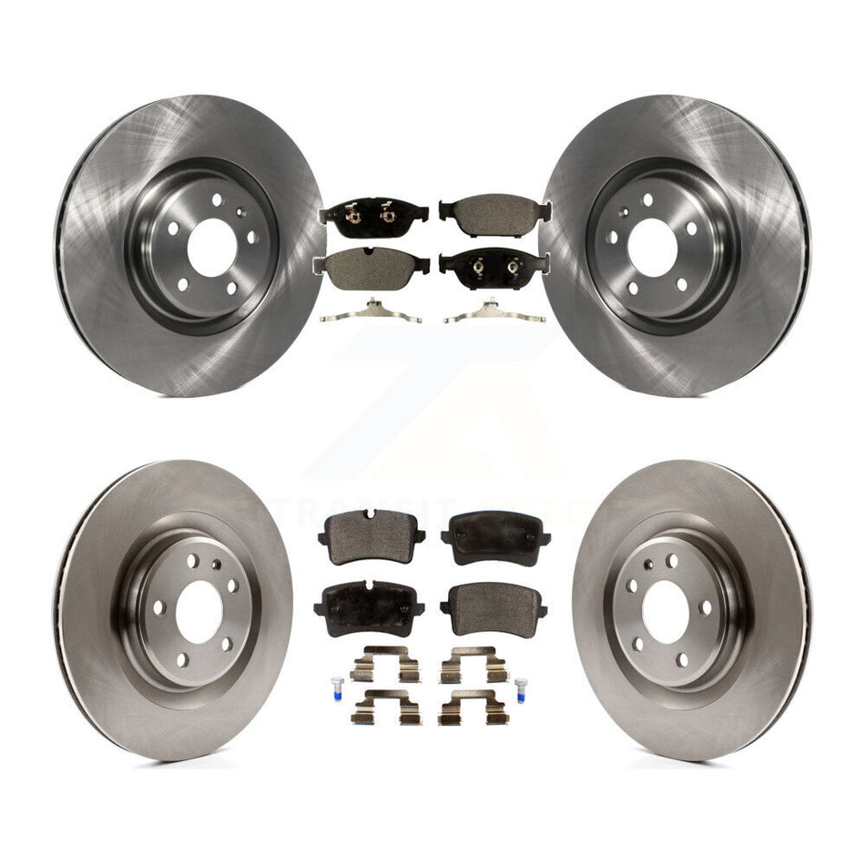 Front Rear Disc Brake Rotors And Semi-Metallic Pads Kit For Audi A6 Quattro A7 K8F-101426