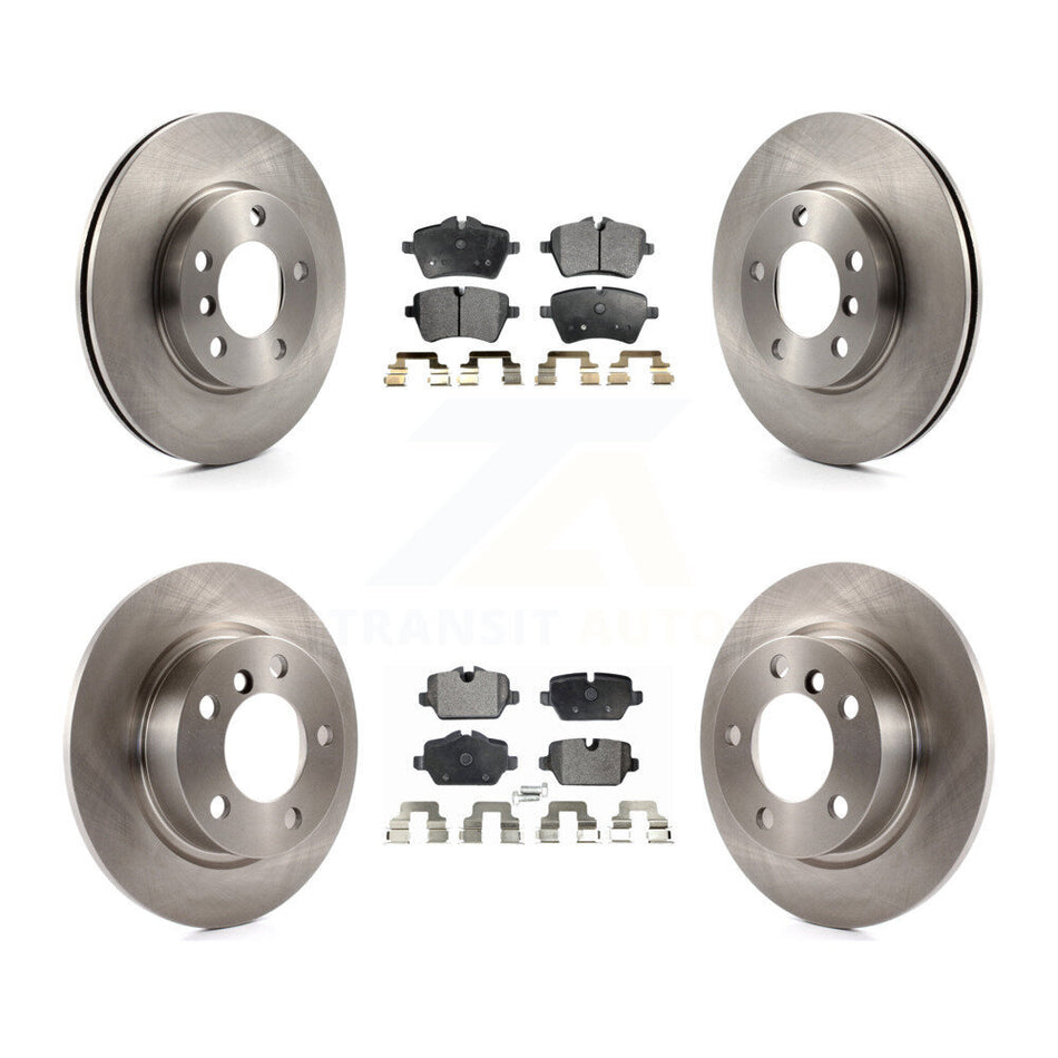 Front Rear Disc Brake Rotors And Semi-Metallic Pads Kit For Mini Cooper Countryman Paceman K8F-101436