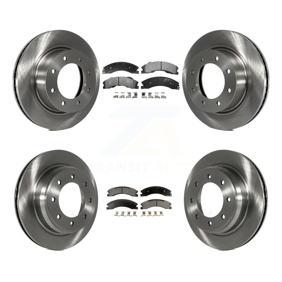 Front Rear Disc Brake Rotors And Semi-Metallic Pads Kit For Nissan NV2500 NV3500 NV1500 K8F-101437