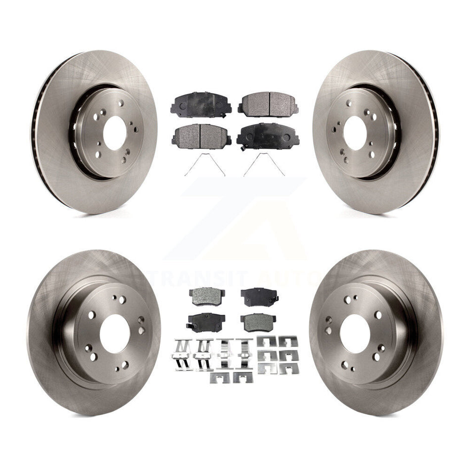 Front Rear Disc Brake Rotors And Semi-Metallic Pads Kit For 2016 Acura ILX K8F-101448