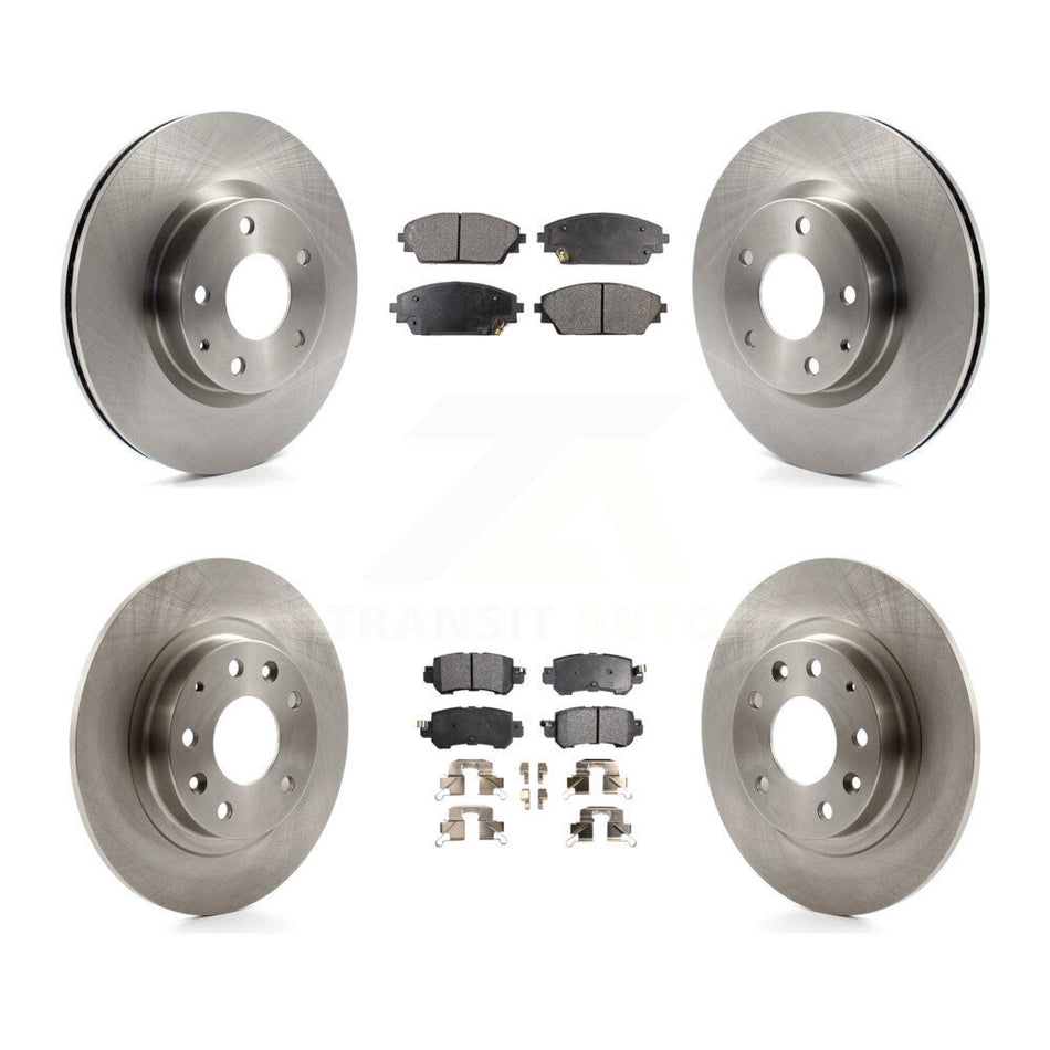 Front Rear Disc Brake Rotors And Semi-Metallic Pads Kit For 2016-2018 Mazda CX-3 AWD K8F-101466