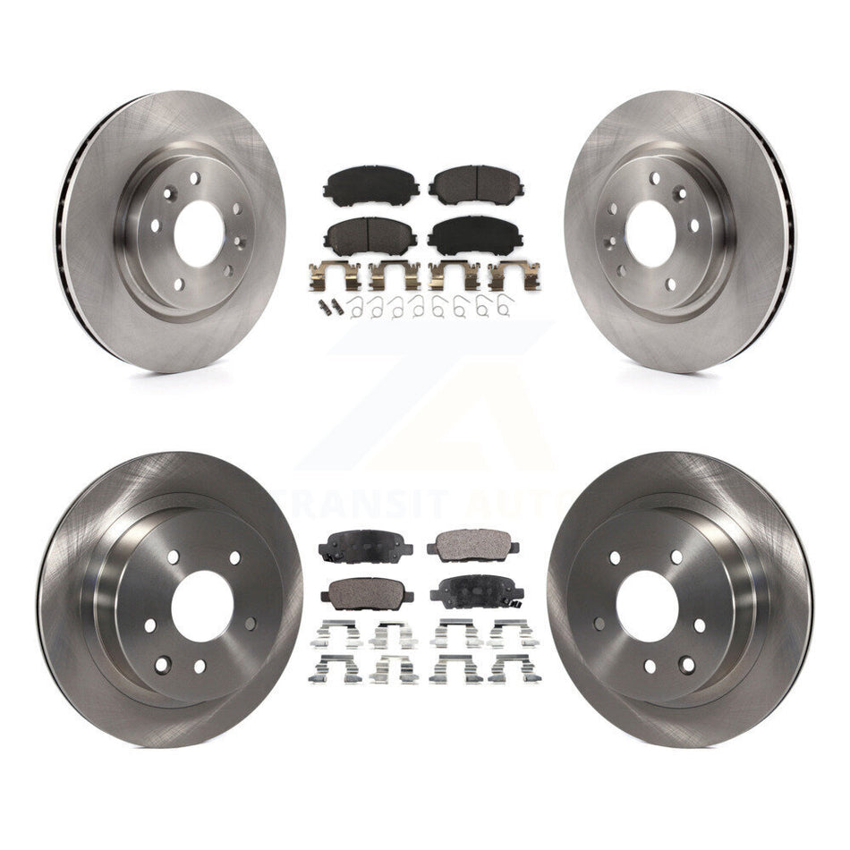 Front Rear Disc Brake Rotors And Semi-Metallic Pads Kit For Nissan Rogue Sport Qashqai K8F-101474
