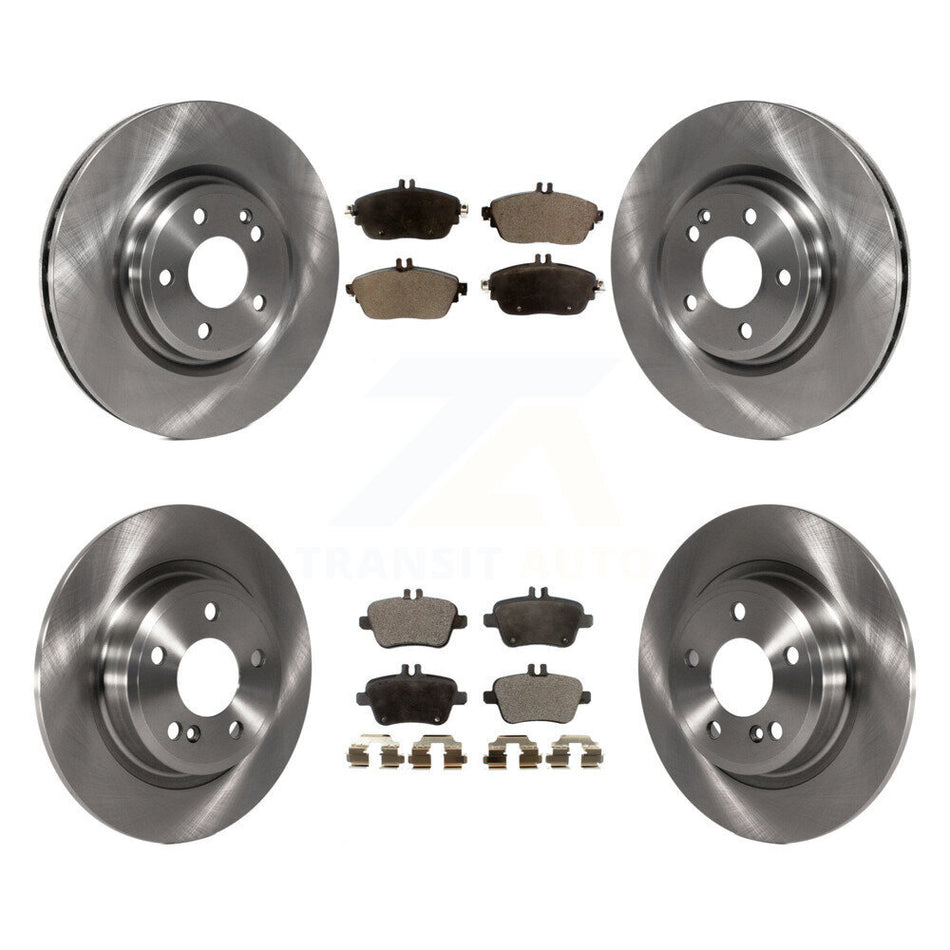 Front Rear Disc Brake Rotors And Semi-Metallic Pads Kit For Mercedes-Benz GLA250 CLA250 INFINITI QX30 K8F-101475