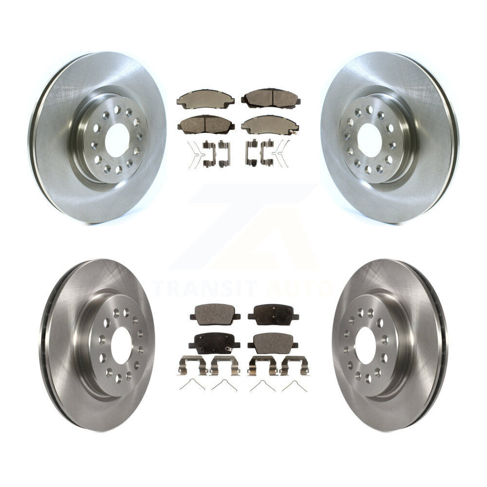 Front Rear Disc Brake Rotors And Semi-Metallic Pads Kit For Cadillac XT5 Buick Enclave XT6 K8F-101496