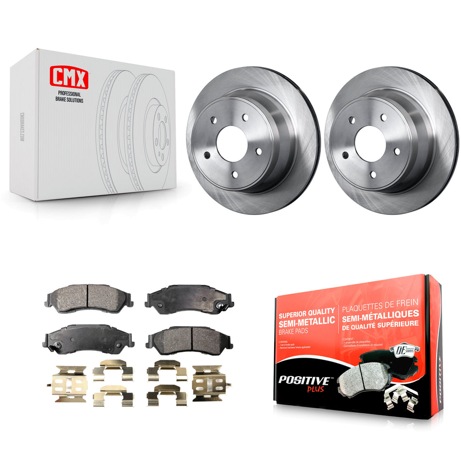 Rear Disc Brake Rotors And Semi-Metallic Pads Kit For Chevrolet S10 Blazer GMC Sonoma Jimmy Oldsmobile Bravada Isuzu Hombre K8F-101502
