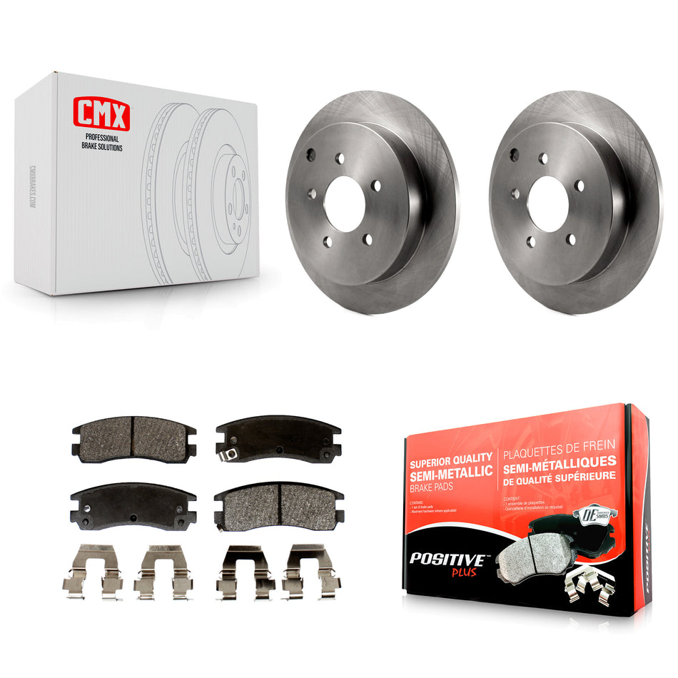 Rear Disc Brake Rotors And Semi-Metallic Pads Kit For Buick Rendezvous Chevrolet Venture Pontiac Montana Aztek Oldsmobile Silhouette K8F-101522
