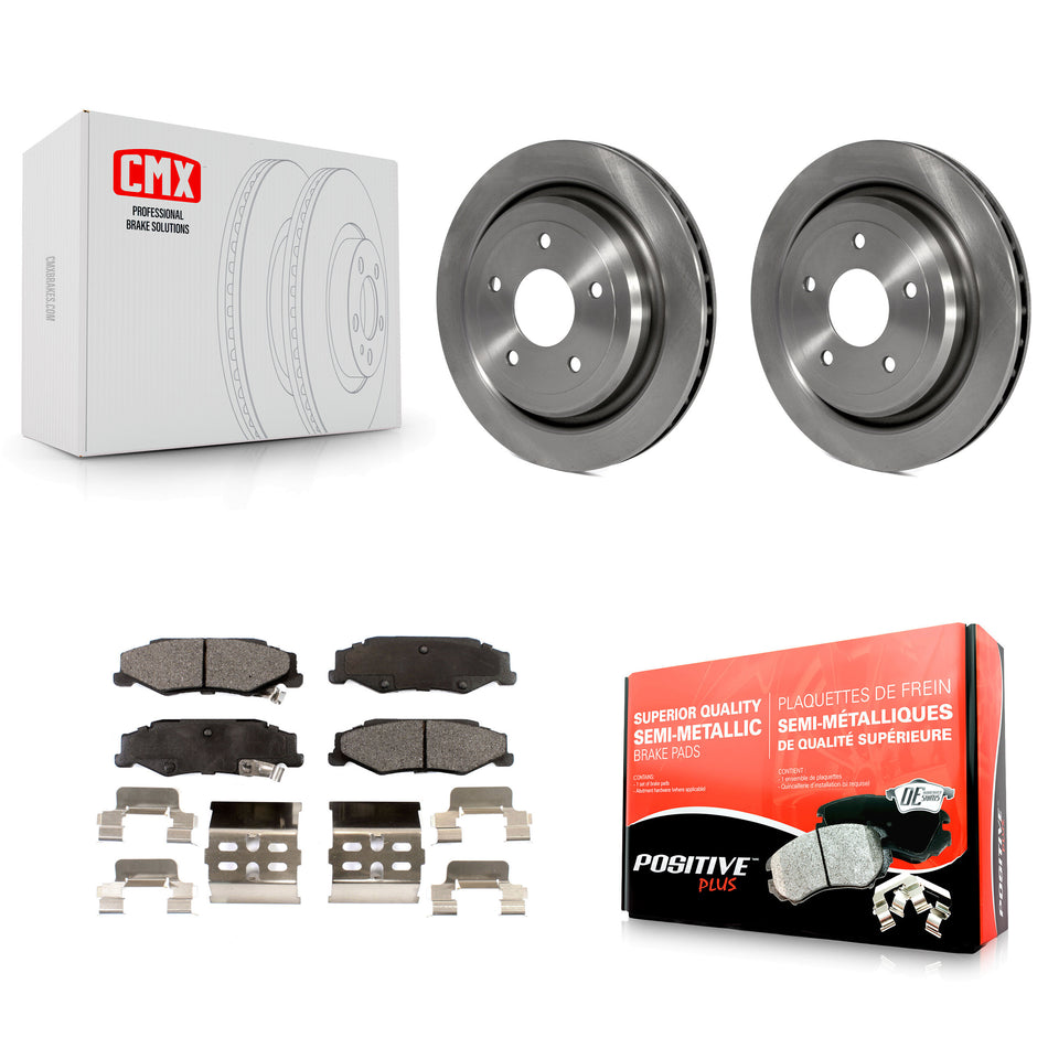 Rear Disc Brake Rotors And Semi-Metallic Pads Kit For Chevrolet Corvette Cadillac XLR K8F-101528