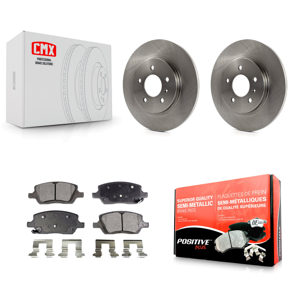 Rear Disc Brake Rotors And Semi-Metallic Pads Kit For 2005-2005 Chevrolet Uplander Pontiac Montana Buick Terraza Saturn Relay K8F-101531