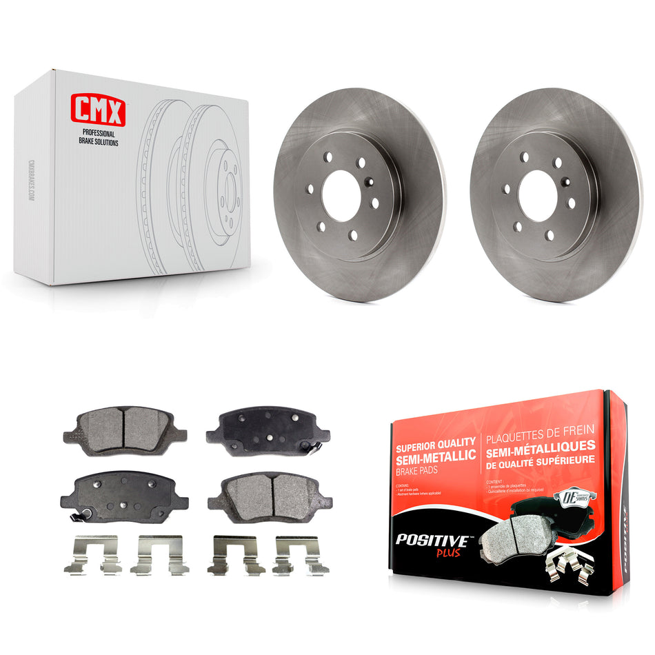 Rear Disc Brake Rotors And Semi-Metallic Pads Kit For Chevrolet Uplander Pontiac Montana Buick Terraza Saturn Relay K8F-101544