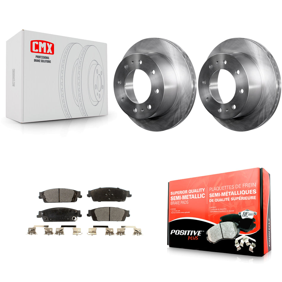 Rear Disc Brake Rotors And Semi-Metallic Pads Kit For Chevrolet Suburban K8F-101569