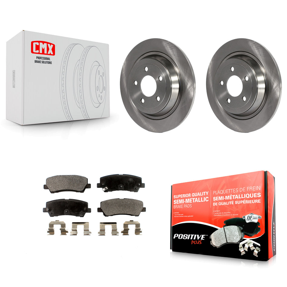 Rear Disc Brake Rotors And Semi-Metallic Pads Kit For Ford Mustang K8F-101635