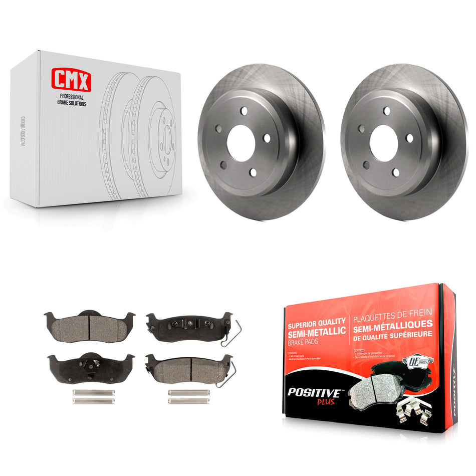 Rear Disc Brake Rotors And Semi-Metallic Pads Kit For Jeep Grand Cherokee Commander K8F-101657