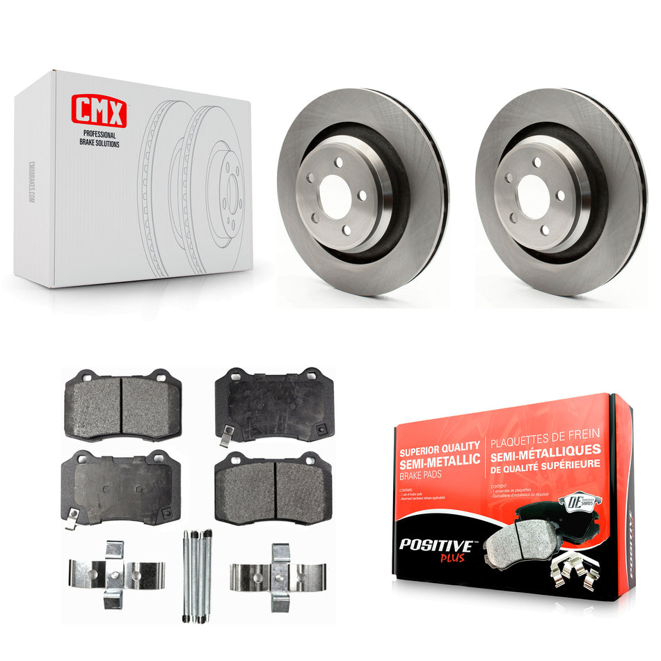 Rear Disc Brake Rotors And Semi-Metallic Pads Kit For Dodge Charger Chrysler 300 Challenger Magnum K8F-101658