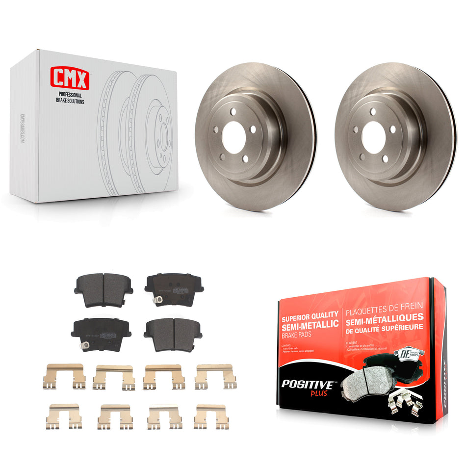 Rear Disc Brake Rotors And Semi-Metallic Pads Kit For Dodge Charger Magnum K8F-101660