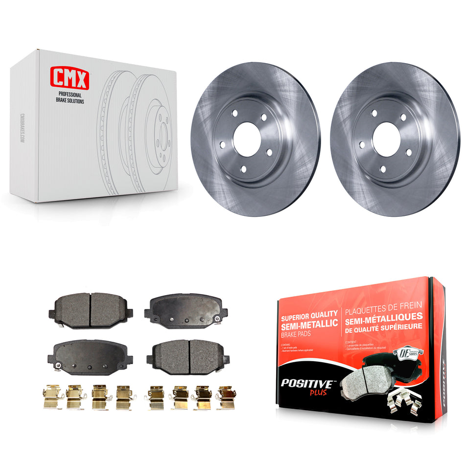 Rear Disc Brake Rotors And Semi-Metallic Pads Kit For Dodge Grand Caravan Journey Chrysler Town & Country Ram C/V Volkswagen Routan K8F-101678