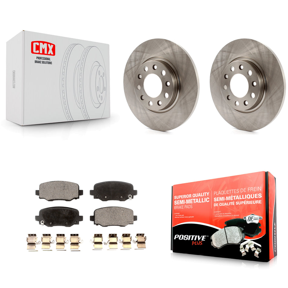 Rear Disc Brake Rotors And Semi-Metallic Pads Kit For Jeep Cherokee Chrysler 200 K8F-101680