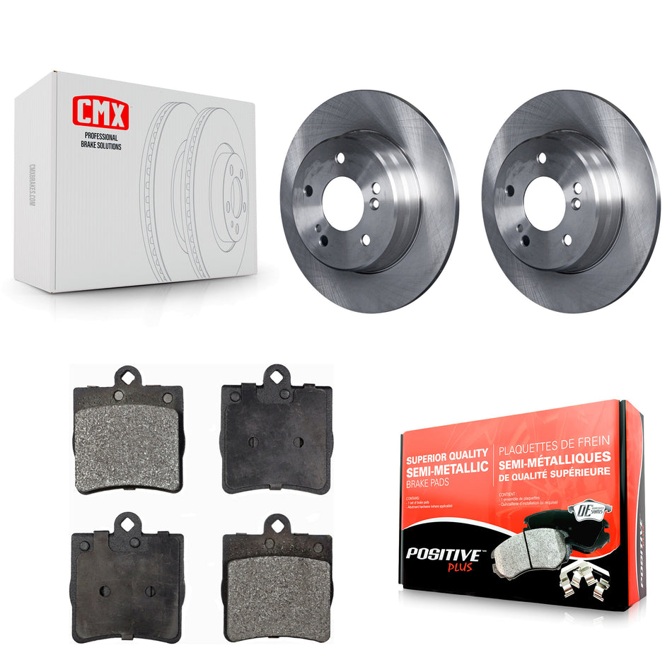 Rear Disc Brake Rotors And Semi-Metallic Pads Kit For Mercedes-Benz C230 C240 Chrysler Crossfire SLK230 SLK320 SLK280 C280 SLK300 K8F-101714